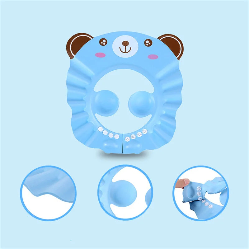 Baby Shower Soft Cap – Adjustable Waterproof