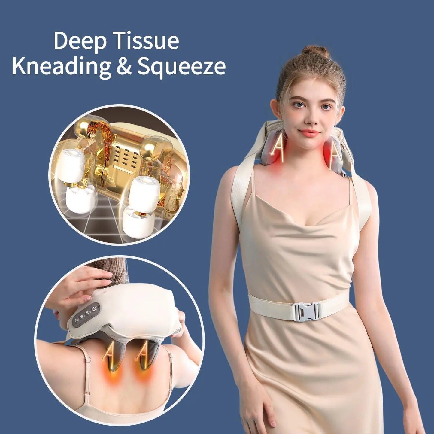 Neck & Shoulder Deep Tissue Massager – Professional Relief at the Press of a Button