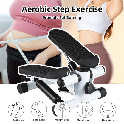 Mini Stepper for home workout with resistance bands