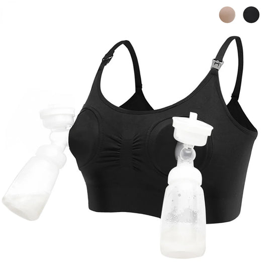 Maternity Nursing Bra – Hands-Free Breast Pump Bra for Breastfeeding Moms