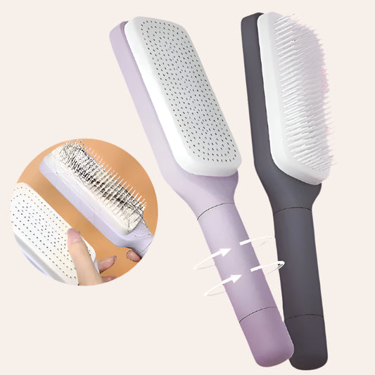Self-Cleaning Hairbrush – Effortless Detangling & Hassle-Free Maintenance
