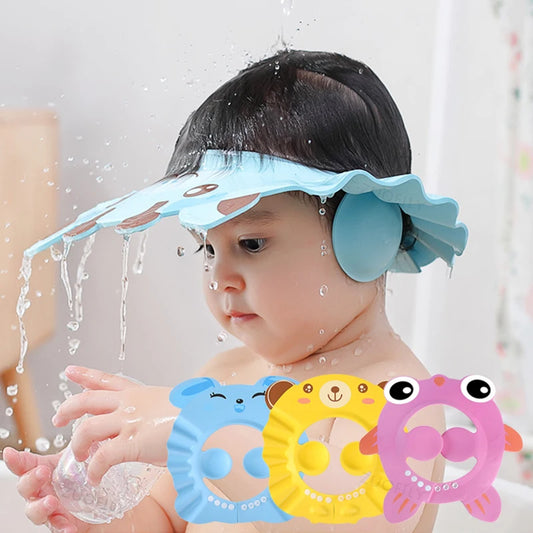 Baby Shower Soft Cap – Adjustable Waterproof
