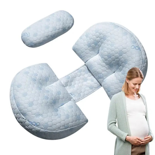 Pregnancy Body Pillow – U-Shaped Maternity Pillow with Belly & Waist Support