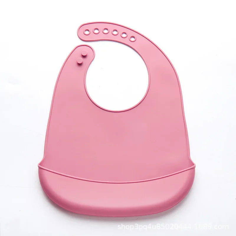 Waterproof Soft Baby Bibs – Silicone & BPA-Free for Mess-Free Mealtimes