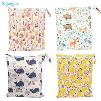 Waterproof Reusable Baby Diapers Bags