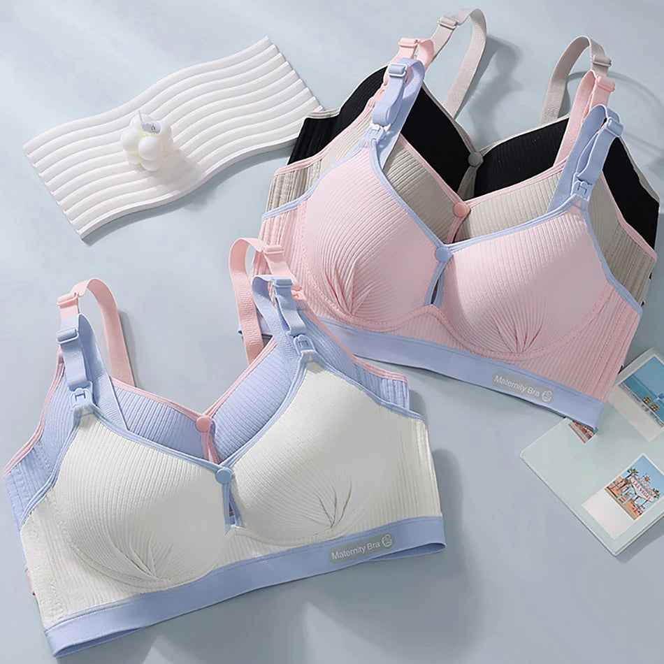 Maternity Nursing Bra – Soft Comfort Bralette for Pregnant & Breastfeeding Moms