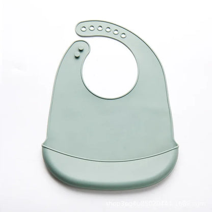 Waterproof Soft Baby Bibs – Silicone & BPA-Free for Mess-Free Mealtimes