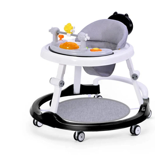 Multifunctional Baby Walker with Music – Anti O-Shaped Legs | Anti-Fall & Anti-Roll | Silent Wheels